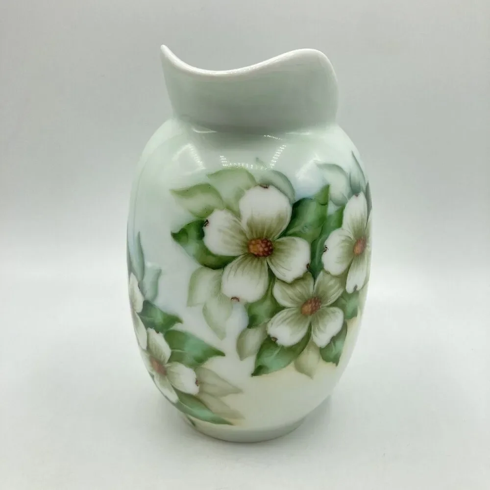 Vtg Arzberg Bavaria Germany Handpainted Dogwood Flowers Porcelain Pitcher 6.5